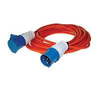 Maypole 230V 16 Amp 10 M Caravan Site Extension Lead NCC Approved, Orange