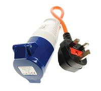 Maypole 230V Caravan Hook-Up Lead with 3 Pin UK Plug, Orange