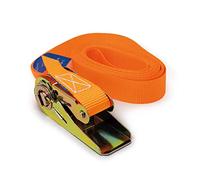 Maypole 4.5m Ratchet Tie Down Strap, 500kg Breakforce, Strong Polyester Webbibg With Quick Release