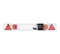 Maypole Trailer Lighting Board MP253P 4 ft (1.215m) - 5m Cable, Plug, Mounting Holes - Silver