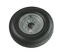 Maypole 42510 Wheel and Tyre 4Ply Silver Cap, 500 x 10-inch, 355 Kg