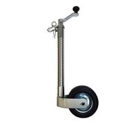 Maypole 48mm Ribbed Jockey Wheel for Trailer HEAVY DUTY Steel Core & Rubber Wheel MP9742