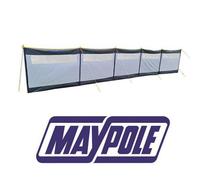 Maypole 5 Panel Windbreak Wind Break Steel Poled Camping Beach Motorhome Caravan