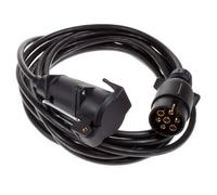 Maypole 6m 7 Pin Plug to 7 Pin Flying Socket Trailer Extension Lead 6m