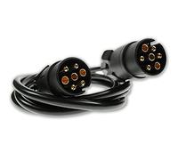 Maypole 7 Pin 1.5 m 2×7 Pin Plugs and 7 Core Connecting Lead, for Trailer Lighting
