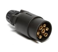 Maypole Trailer Plug 021 - 7-Pin 12N N-Type - Black