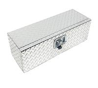 Maypole Aluminium Toolbox 660x230x235mm 26x9x9 Inches Robust Checkerplate Storage for Trailer Under Body and Chassis