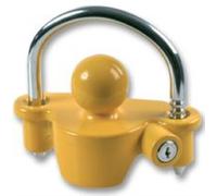 Maypole BRANDED YELLOW SECURITY TRAILER HITCH LOCK