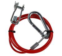 Maypole Breakaway Cable for Ifor Williams Trailers, Clevis And Pin Fitting, 1m x 3mm, Red