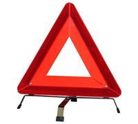 Maypole Warning Triangle - EU Standard Breakdown Emergency for Cars, Caravans, Motorhomes - Red