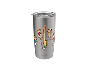 Maypole Dancing Stainless Steel Insulated Tumbler