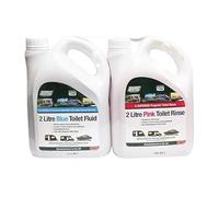 MAYPOLE 6997 2L TOILET RINSE and 2L TOILET FLUID VALUE TWIN PACK