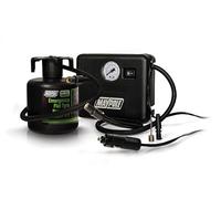 Maypole Emergency Flat Tyre Puncture Repair Kit with Analogue Compressor, 450ml Sealant, Adaptors, Inflation up to 120PSI