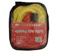 Maypole Heavy Duty 3.5m Tow Rope 4000kgs with Forged Hooks, 'On Tow' Sign, 4 tonnes for Car, 4x4, Van Recovery