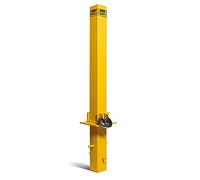 Maypole Heavy Duty Fold Down Security Post Concrete Set Type Driveways, Carports, Garages, Yellow