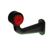 Maypole Lamp - Left Hand Red/White 10-30V LED 90° Outline Marker & Reflex Bk