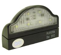 LED Numberplate Lamp with Base, Black One Size