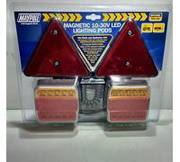 Maypole MAGNETIC LED STOP TAIL INDICATOR NUMBER PLATE LAMP SET 10v - 30v MP44862