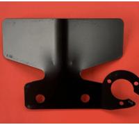 Maypole MP4432 Tow Bar Flange Bumper Protector Steel/Single Socket Plate Black