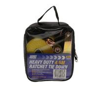 Maypole MP606 Heavy Duty 4.5m 2500kg Ratchet Strap & Hooks