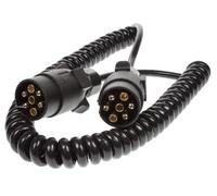 Maypole N Type 7 Pin 2.5m Curly Extension Suzie Cable (double plug)