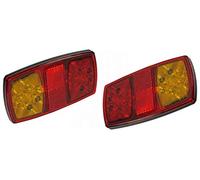 Maypole PAIR 12V LED RECTANGLE TRAILER/CARAVAN/REAR LAMP LIGHT MP8685BL MP8685BR
