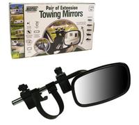 Maypole Pair Of Caravan Towing Mirrors Trailer Convex Glass Aero Shape Durable