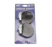 Maypole Pair of Luggage Straps With Quick Release Cam Buckles, 200kg Break Force, 25mm Polyester Webbing