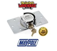 Maypole Heavy Duty Security Lock Suitable For Vans, Sheds & Garages Rust Resistant Chrome 2 kg, Silver