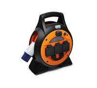 Maypole Roller Mobile Mains Power Unit 15M Led Light 3 Power Sockets Twin Usb