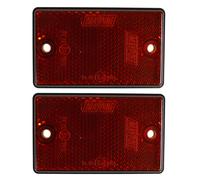 Maypole Self Adhesive Rear Red Reflectors Twin Pack Red