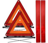 Maypole Warning Triangles For Cars - Car Triangle Warning Sign Breakdown Kit, X2 Emergency Car Warning Triangle European Driving Reflective Red Breakdown Triangle Hazard Triangle ECE R27 Compliant