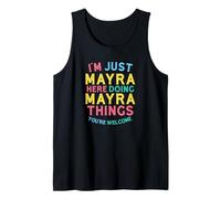Mayra Here Doing Mayra Things Funny Mayra Name Tank Top