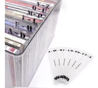 MayRecords CD/EP Vinyl Record Dividers 6PCS Alphabetical A-Z CD Tab Album Organizers Index Card for Organizing Discs and Music Collections & Storage (Vertical)