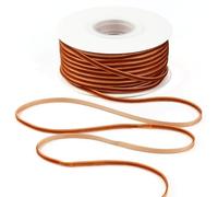 MAYREEL 1/8 Inch Copper Velvet Ribbon Thin Golden Brown Vintage Ribbon for Wedding Invitations Crafts Gift Wrapping Party Favor Boxes 50 Yards