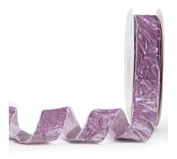 MAYREEL 1 Inch Dusty Purple Crushed Velvet Ribbon Lilac Vintage for Flower Bouquets Wedding Invitations Crafts Gift Wrapping Party Favor Boxes 10 Yards