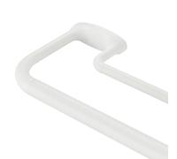 Mayrhyme Adjustable Double Curtain Rod for Windows from 28" to 120", Internal Splicing, 1" Front and 5/8" Rear with Aluminum Finials and Holdbacks, Matte White