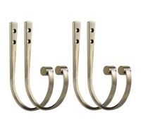 Mayrhyme Curtain Holdbacks 4Pcs,Antique Bronze Barrel Zinc Alloy Curtain Tiebacks,Wall Mounted Curtain Holders for Drapes.