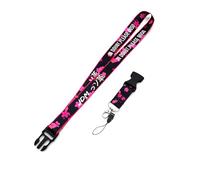MAYSENKEY Car Neck Lanyard Set JDM Style Hang Rope Modification Auto Motorcycle Keychain Accessories Creative Gifts For Man, Sakura, S
