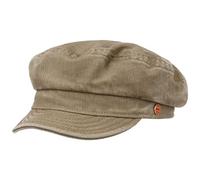 Mayser Altona Sunprotect Fisherman´s Cap Women/Men - Made in The EU Cotton Women´s Newsboy with Peak Summer Spring-Summer - 55 cm Dark Beige