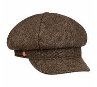 Mayser Coco Tweed Newsboy Cap Heathered Multicolored Handmade Made in EU Women Autumn Winter