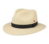 Mayser Gero Panama Hat Women/Men - Made in The EU Sun Summer Straw Spring-Summer - 62 cm Nature