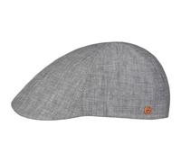 Mayser Paddy Linen Flat Cap Men - Made in The EU Ivy hat with Peak, Lining Summer Spring-Summer - 61 cm Grey