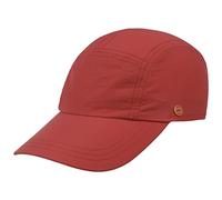 Mayser Riccardo Sunblocker Cap Women/Men - Made in The EU Fitted Sports Baseball Closed Back, with Peak Summer Spring-Summer - 58 cm red
