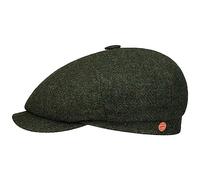 Mayser Seven Hunter Flat Cap Heathered Unisex Autumn Winter Olive