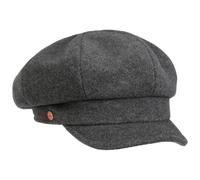 Mayser Women´s Newsboy Cap Women - Made in The EU Winter caps Wool with Peak, Lining, Lining Autumn-Winter - S (55-56 cm) Anthracite