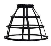 MAYSONG Women's Hoop Skirt Cage Skirt Overskirt Bustle Petticoat Crinoline Black
