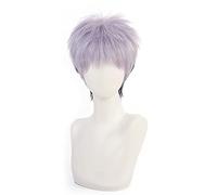maysuwell Anime Cosplay Wigs Grey blue purple broken short hair