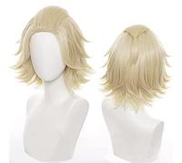 maysuwell Anime Cosplay Wigs Natural Golden Short Adult Hair Wig