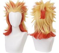 maysuwell Anime wig Cosplay Wigs Short yellow hair for Men Women for Halloween,carnival,Costume Party with Wig Cap